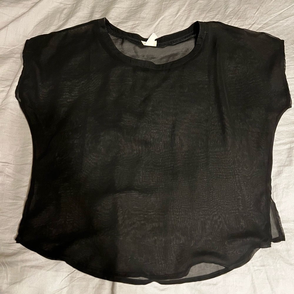 Sheer black shirt